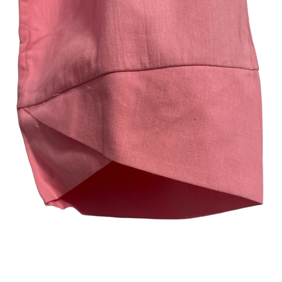 Dark Pink Cotton Pants that feel like linen. Elastic band. Baggy. Size Medium. - Picture 2 of 3